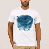 Voorbij de horizon - Majestic Whale Waterverf T-shirt (Voorkant)