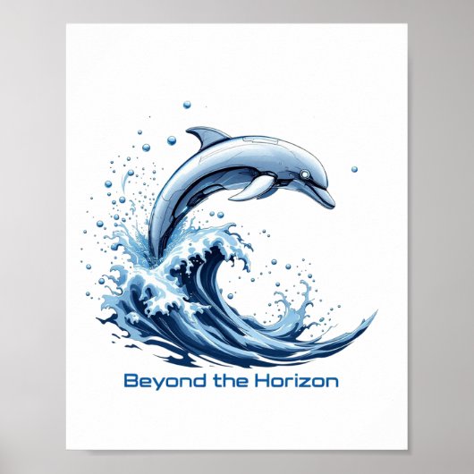Voorbij de horizon - Robotic Dolphin Poster (Voorkant)