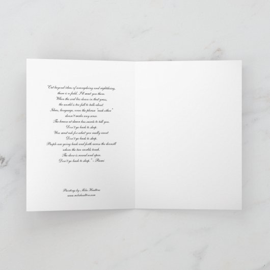 "Voorbij de ideeën van wangedrag en rechtdoen..." Kaart (Binnen)