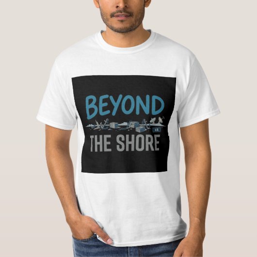Voorbij de kust t-shirt (Voorkant)