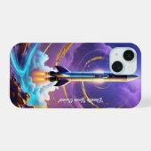 "Voorbij de luchten van de Aarde" iPhone 15 Case (Achterkant horizontaal)