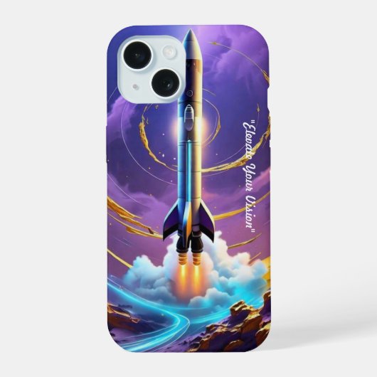 "Voorbij de luchten van de Aarde" iPhone 15 Case (Achterkant)
