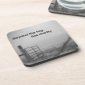 Voorbij de mist is helderheid bier onderzetter (Linkerzijde)