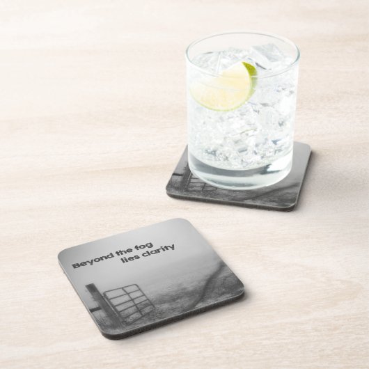 Voorbij de mist is helderheid bier onderzetter (Rechterzijde)