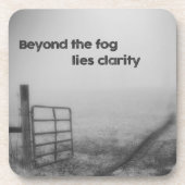 Voorbij de mist is helderheid bier onderzetter (Voorkant)