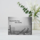 Voorbij de mist is helderheid - Briefkaart (Staand voorkant)