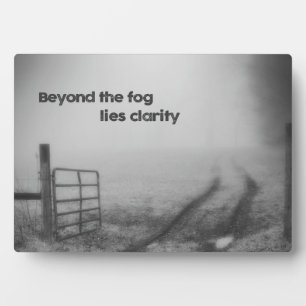 Voorbij de mist is helderheid fotoplaat