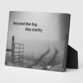 Voorbij de mist is helderheid fotoplaat (Zijkant)