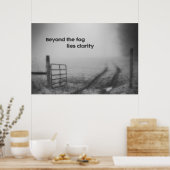 Voorbij de mist is helderheid poster (Keuken)