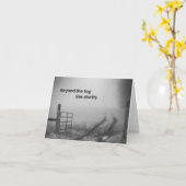 Voorbij de mist is helderheid - Wenskaart Kaart (Gele Bloem)