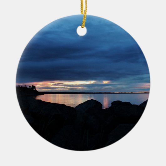 Voorbij de Rotsen Keramisch Ornament (Voorkant)