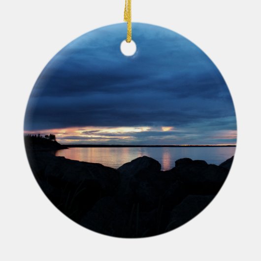 Voorbij de Rotsen Keramisch Ornament (Achterkant)