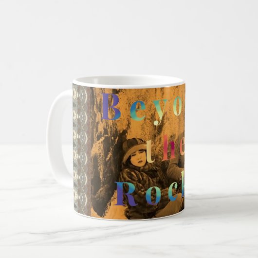 Voorbij de rotsen koffiemok (Voorkant links)