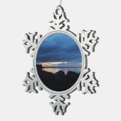 Voorbij de Rotsen Tin Sneeuwvlok Ornament (Rechts)