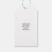 Voorbij de zware dagen cadeaulabel (Voorkant)