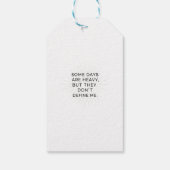 Voorbij de zware dagen cadeaulabel (Achterkant)