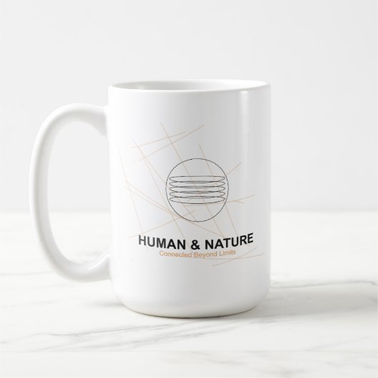 Voorbij grenzen – Mens, stad en natuur verbonden Koffiemok (Links)