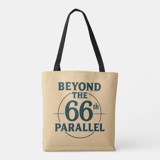Voorbij het 66e Parallel Arctic Circle Adventure Tote Bag (Achterkant)
