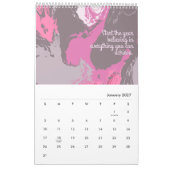 Voorbij het doek Originele Abstracte Kunst Kalender (Jan 2027)