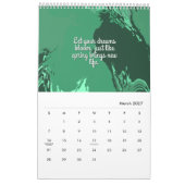 Voorbij het doek Originele Abstracte Kunst Kalender (Mar 2027)
