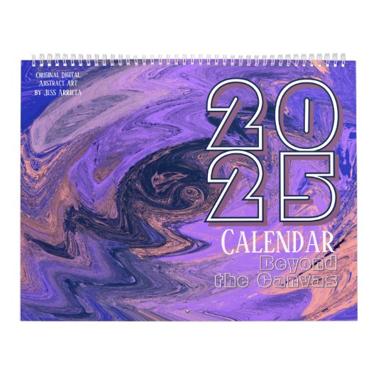 Voorbij het doek Originele Abstracte Kunst Kalender (Hoes)