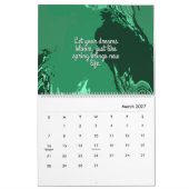 Voorbij het doek Originele Abstracte Kunst Kalender (Mar 2027)