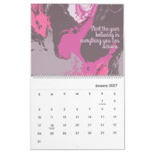 Voorbij het doek Originele Abstracte Kunst Kalender (Jan 2027)