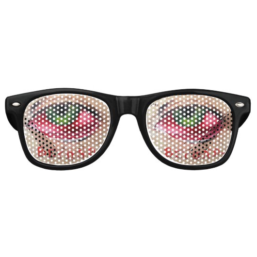 Voorbij het enge oog. retro zonnebril (Voorkant)