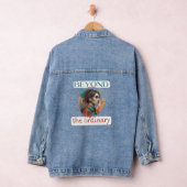 Voorbij het gewone vrouwendag kunst gezicht denim jacket (Hangar)