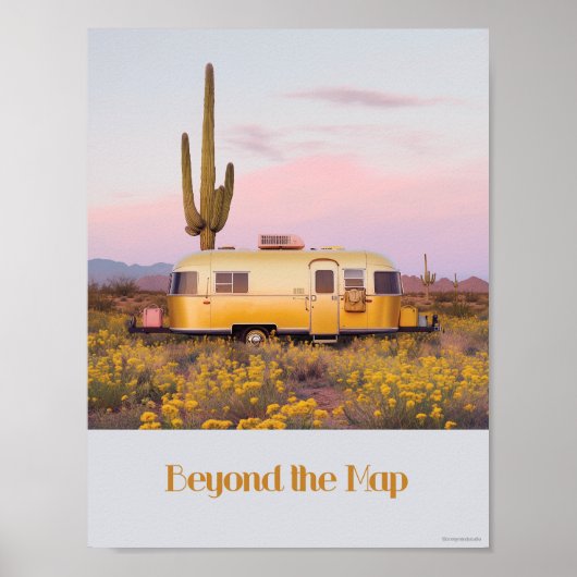 Voorbij het Poster van de kaart (Voorkant)