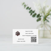 Voorbij het veld visitekaartje (Staand voorkant)