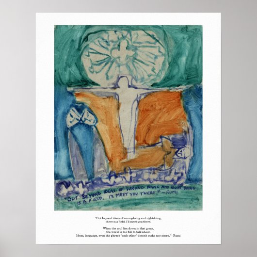 Voorbij het verkeerde doen en goed doen. poster (Voorkant)