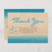 Voorbij het Zee, strand bedankt kaarten (Voorkant / Achterkant)