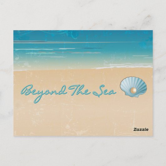 Voorbij het Zee, strand bedankt kaarten (Achterkant)