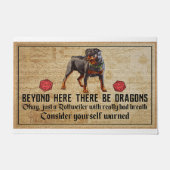 Voorbij hier zijn er draken deurmat (Voorkant)