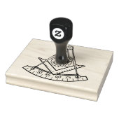 Voorbij Master Vrijmetselarij Square Compass vrijm Rubberstempel (Stempel)