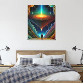 Voorbij nu canvas afdruk (Insitu (Slaapkamer))