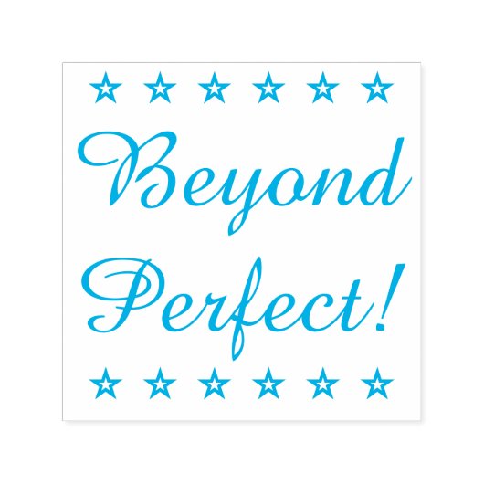 "Voorbij Perfect!" Rubberstempel Zelfinktende Stempel (Design)