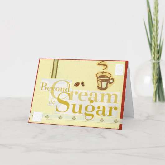 Voorbij Room en Suiker Kaart (Voorkant)