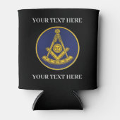 Voorbije Meester Vrijmetselaar Kompas Vrijmetselar Blikjeskoeler (Voorkant)