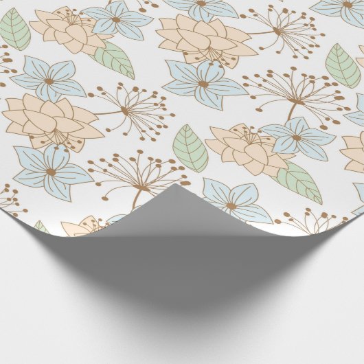 voorbloemige bloemen, omslagpapier cadeaupapier (Hoek)