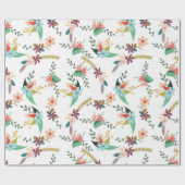 voorbloemige bloemen, omslagpapier cadeaupapier (Vlak)