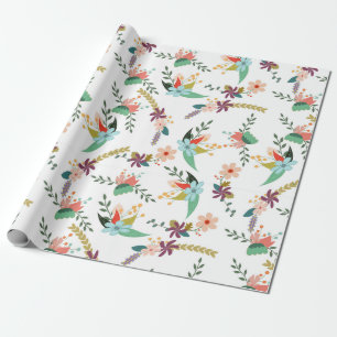 voorbloemige bloemen, omslagpapier cadeaupapier