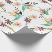 voorbloemige bloemen, omslagpapier cadeaupapier (Hoek)