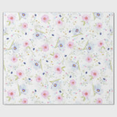 voorbloemige bloemen, omslagpapier cadeaupapier (Vlak)