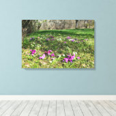 Voorbode van de lente canvas afdruk (Insitu (Houten vloer))