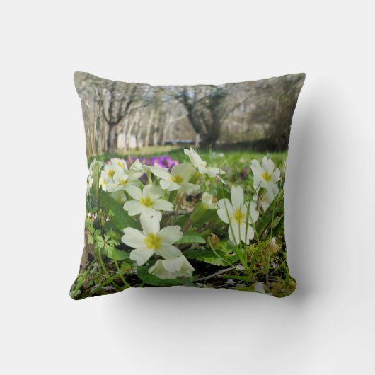 Voorbode van Spring Gooi Kussen (Achterkant)