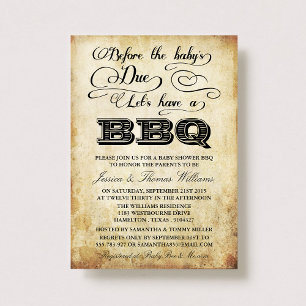 Voordat de baby opkomt, hebben we een BBQ! Kaart