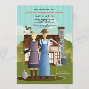Voordat de boer een vrouw uitnodigt kaart