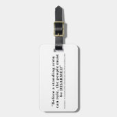 Voordat een leger kan regeren, moeten mensen worde bagagelabel (Voorkant verticaal)